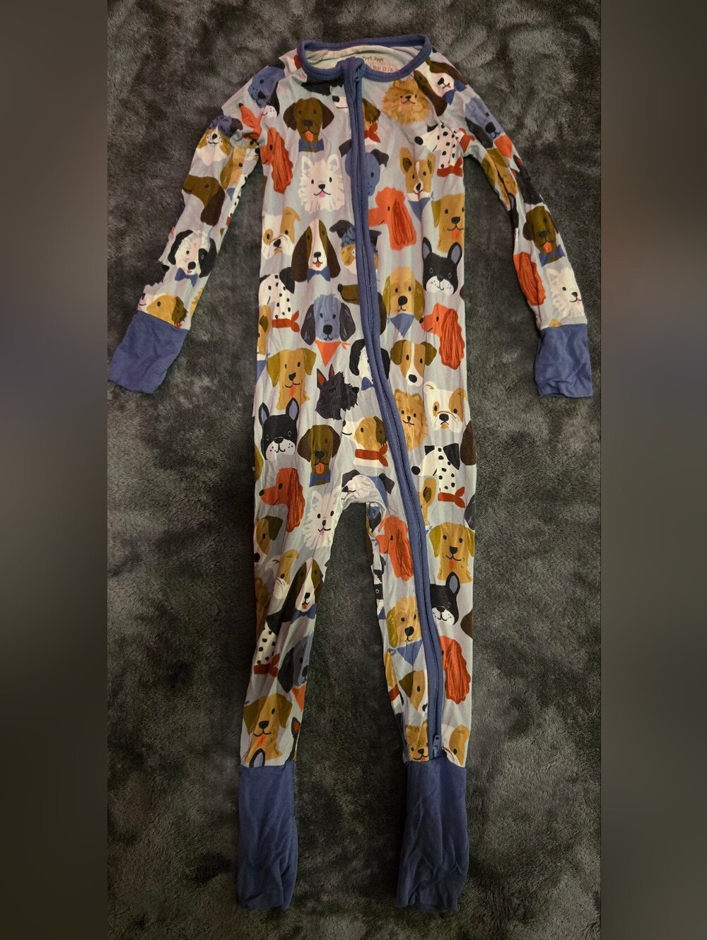 Little Sleepy's Bamboo Viscose Dog Zippy Size 2T
